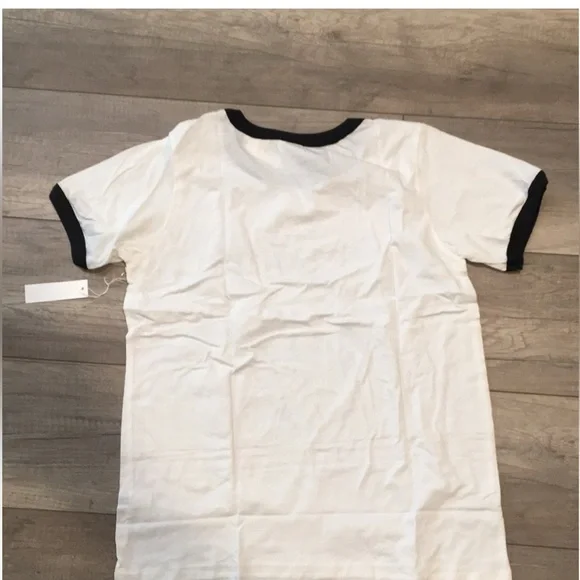 NEW ⭐️RARE⭐️ Anthropologie Letluv Rolling Stones Ringer Tee Small - Picture 4 of 10